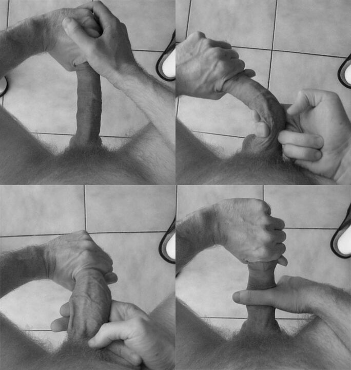 Stretching penile tissue to enlarge